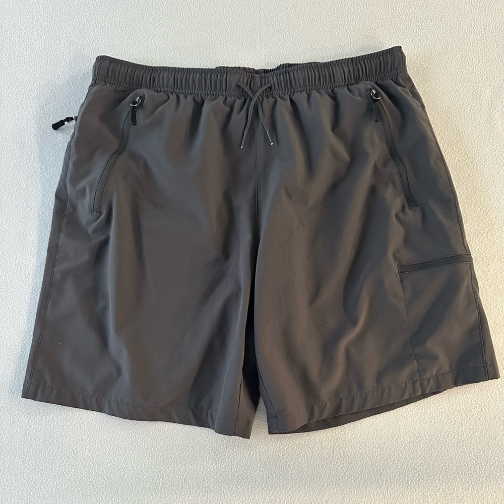 Viodia Shorts Men’s  XL Grey Cargo Shorts Stretch Quick Dry Lightweight Shorts